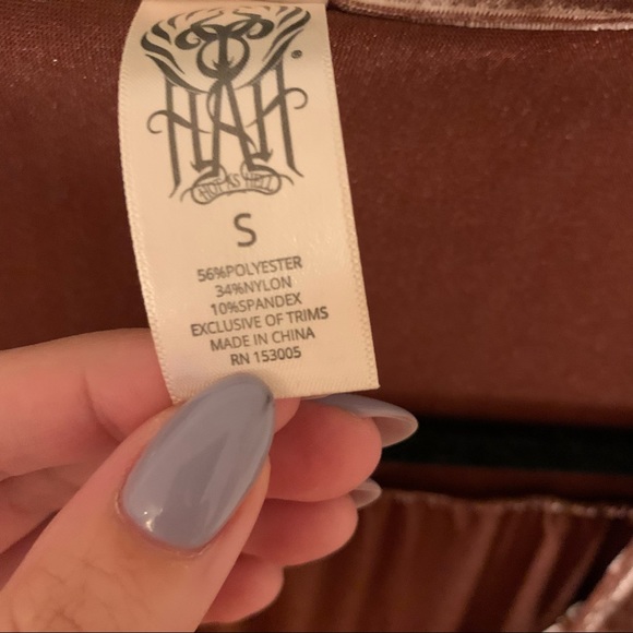 Hot as hell HAH velvet jumpsuit size S BD - Picture 8 of 11